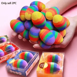 2pcs Rainbow Eraser Set, Cute Multicolor, Non-Toxic Tpr Material, Ideal for Kids, Students, Classroom Rewards, Fun Learning Tools