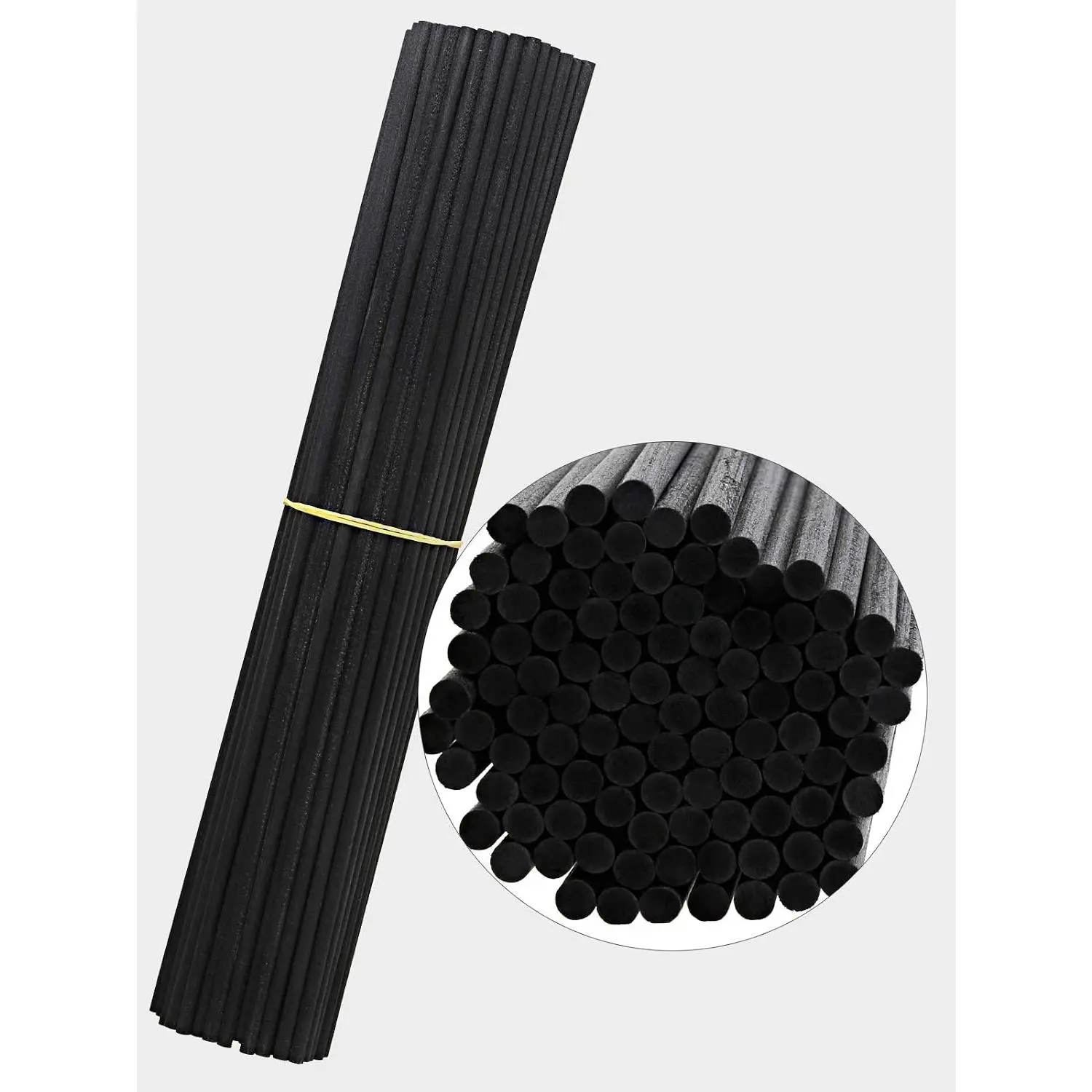 Black Reed Diffuser Stick Size ;4mm Diameter 10.6inch L(100pcs Black Reed Sticks per Bundle)