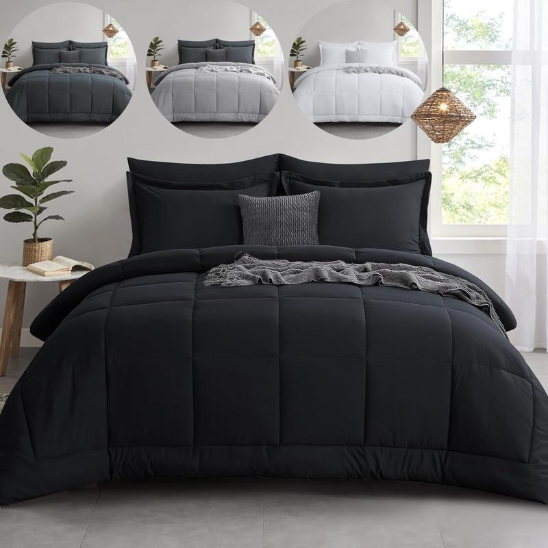 Lightweight 200 Gsm All-Season Cozy Chic Blanket, Ultra Soft Hypoallergenic Microfiber Filling, Ideal Home Bedding for Year-Round Use