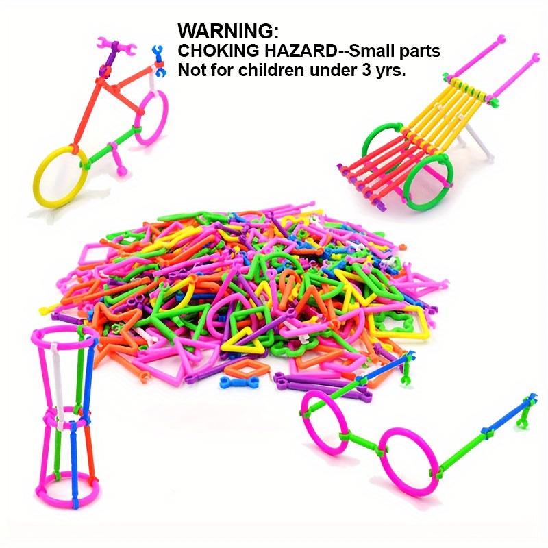 200 Pcs Magic Wand Building Blocks Random Color Shape Educational Engineering Toy STEM Learning Gift for Kids Birthday Christmas Party Favors