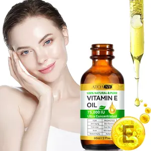 Atoany Vitamin E Oil 60ML, Rich in Antioxidants, Tightens Skin, Smooths Hair, Nourishes Nails, Multi-Purpose Vitamin E Oil