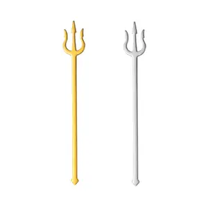 304 Stainless Steel Fork, Creative Sea King Fruit Fork, High Aesthetic Home Sweet Treats, Fruit Skewers, Durable & Stylish Design