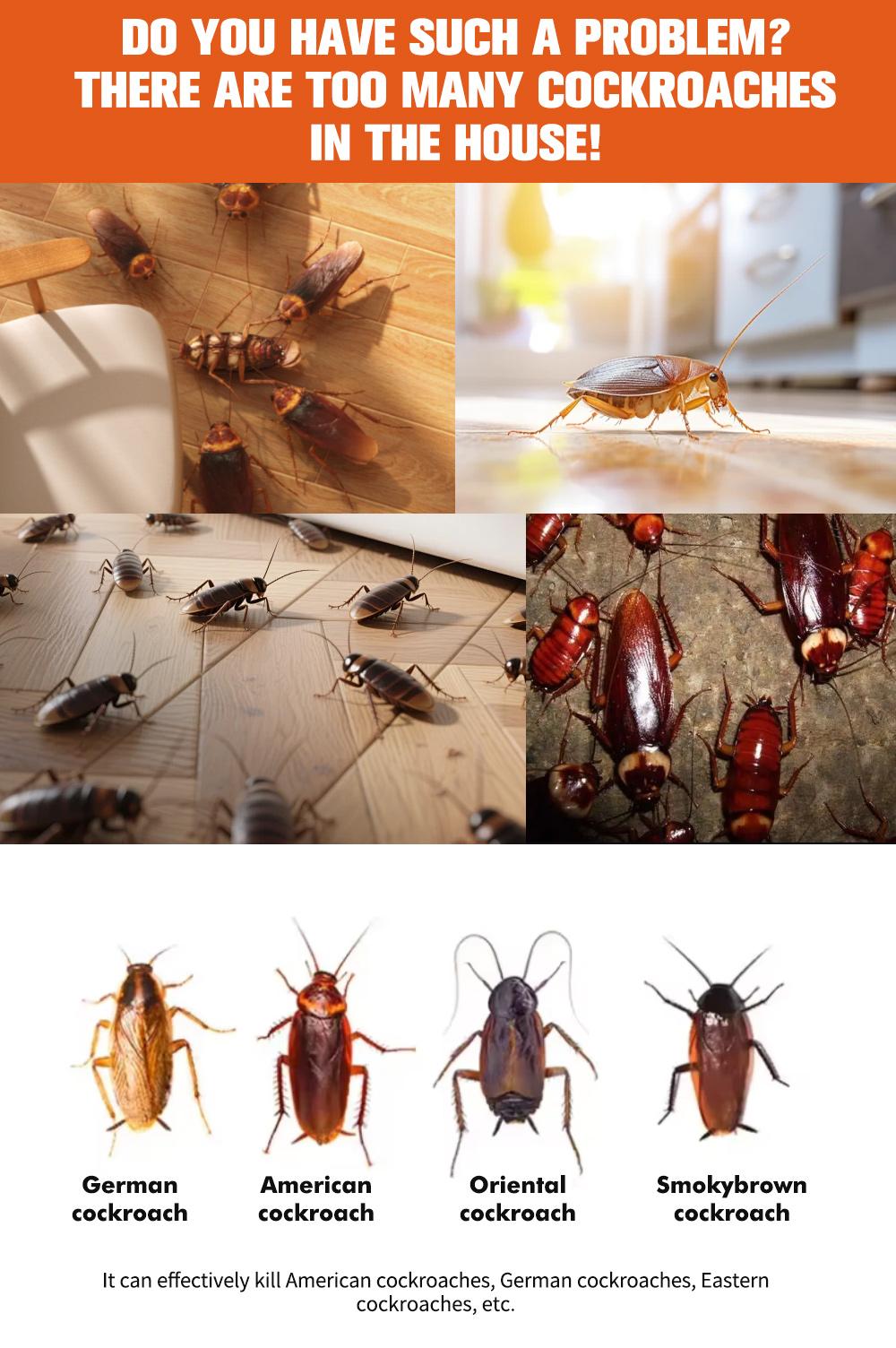 WAR WIND Roach Repellent, Domestic Dormitory Kitchen Powerful Cleaning Cockroach Exterminator Cockroach Gel Bait Pest Control Kit Rodent Repellent Pouches for Indoor & Outdoor Multi-Surface Microfiber Floor Mop roach killer indoor infestation