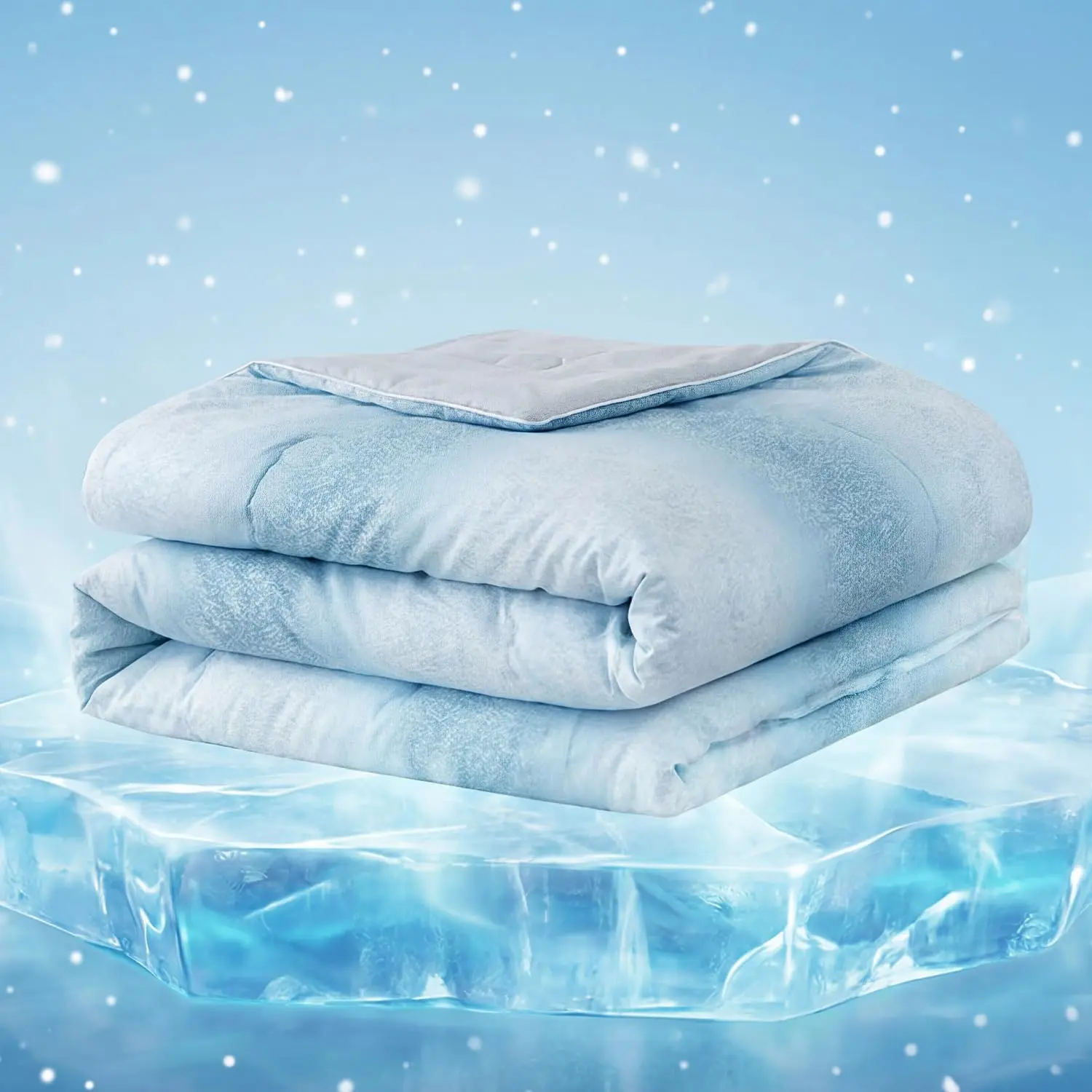 Cooling Blanket for Hot Sleepers, Summer Lightweight Blanket,  Size | Cooling Blanket with -Sided Cool Tech, Soft Breathable Cold Blanket for Sleeping Bedding Sofa,  , Blue