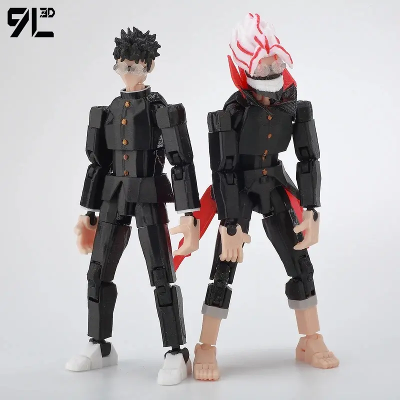 9L3D Dandadan Heroes Multi-Jointed Anime Action Figure - Ayase Momo, Dantalian, LUCKY13, Titan13, T13, Dummy13 - Collectible Toy Gift for Anime Fans