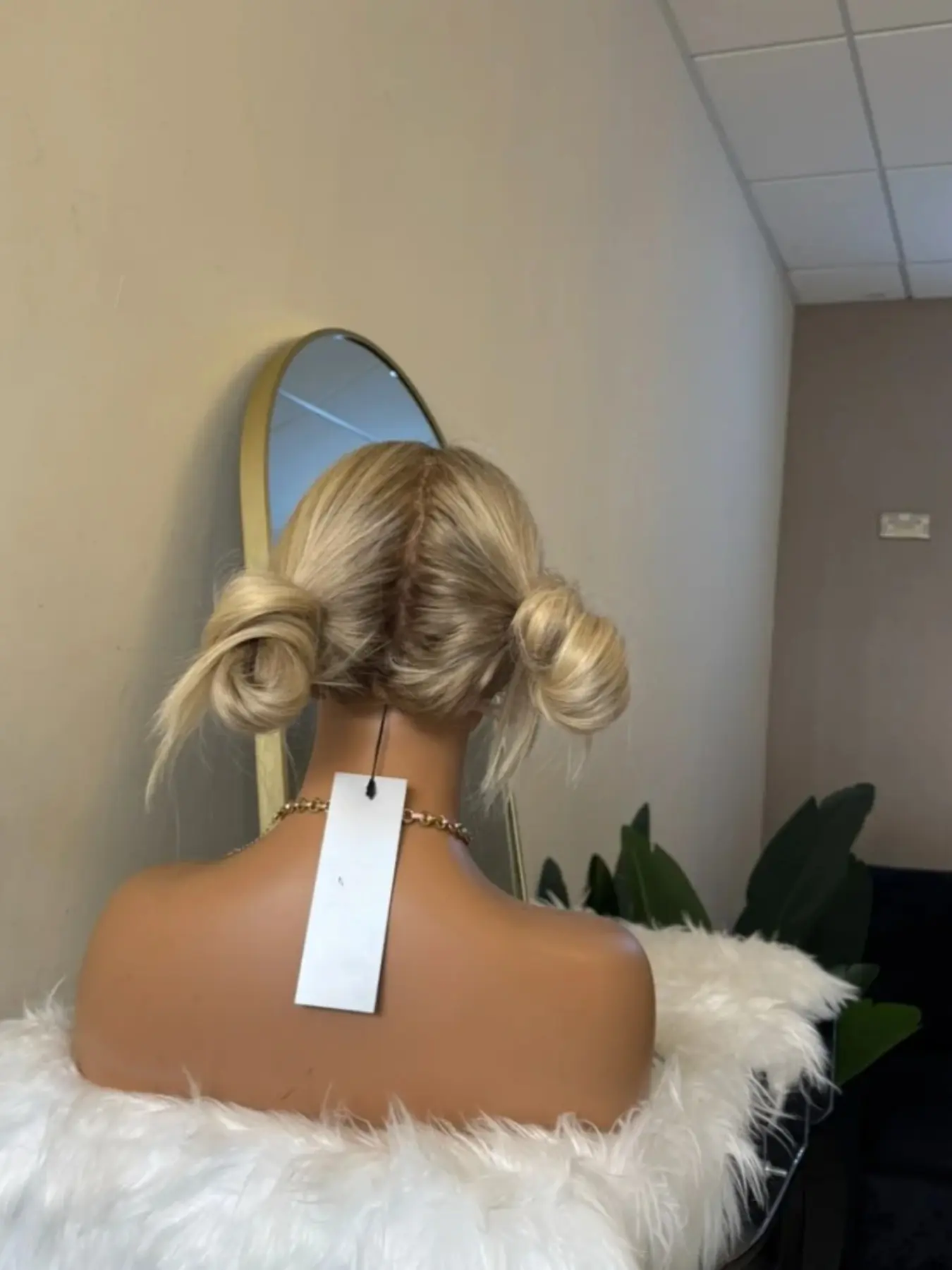 14-Inch Wavy Blonde Rhinestone Wig, 100% Human Hair, Lace Front, Pre-Trimmed Fetus Hair, 13x4 Cap Size, 150 Density, Women's Daily Wear, Lace Frontal Wigs
