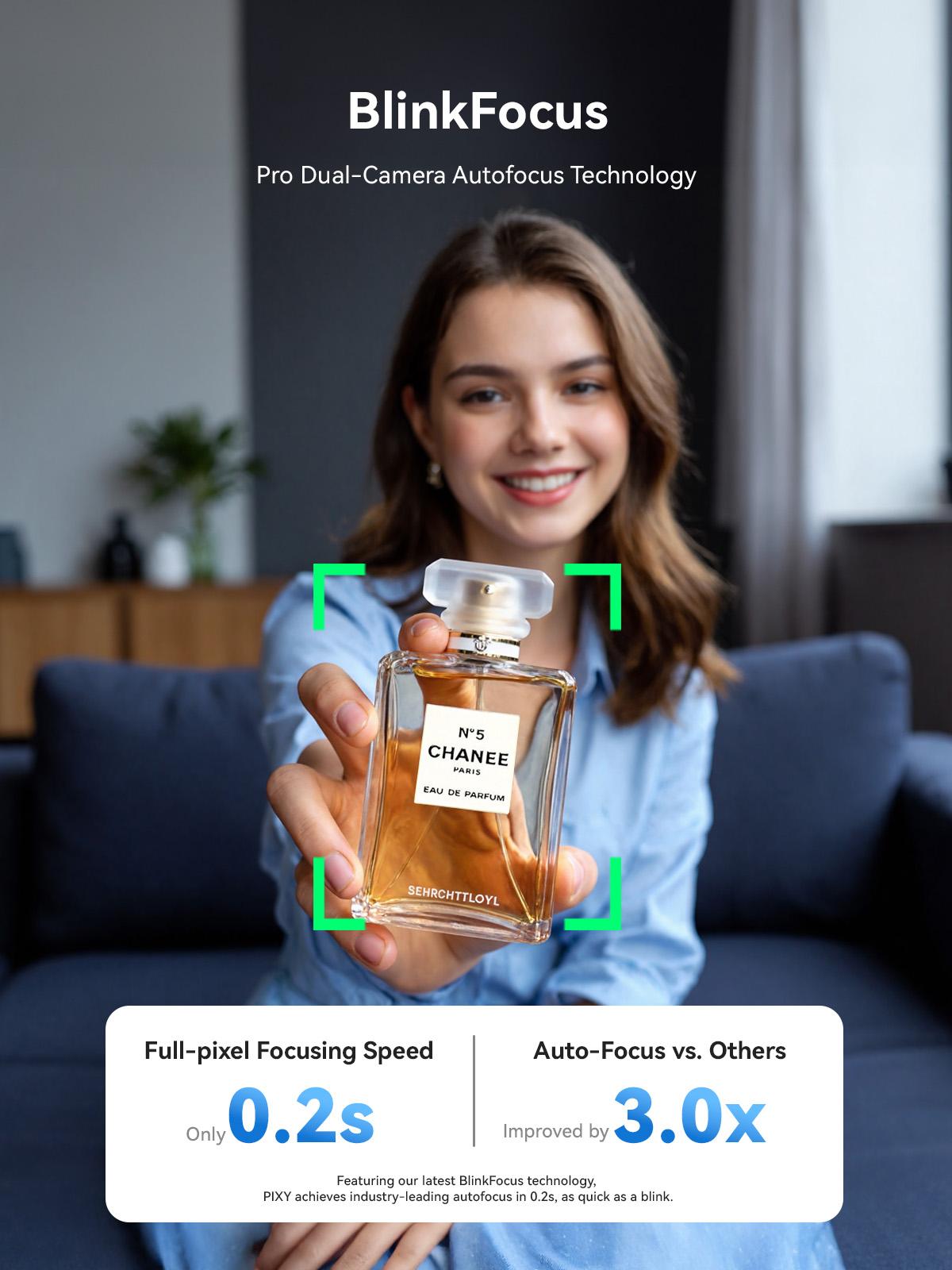 EMEET PIXY Dual-Camera AI-Powered PTZ Camera 4K for Gift, AI Tracking for Switch 2 camera, PDAF&AI Autofocus 0.2s, 1/2.55'' Sensor, 3 Mics, Privacy Mode, Gesture Control, 4K Webcam for Streaming/Gaming and OBS/Twitch/Switch 2, TikTokShopBlackFriday