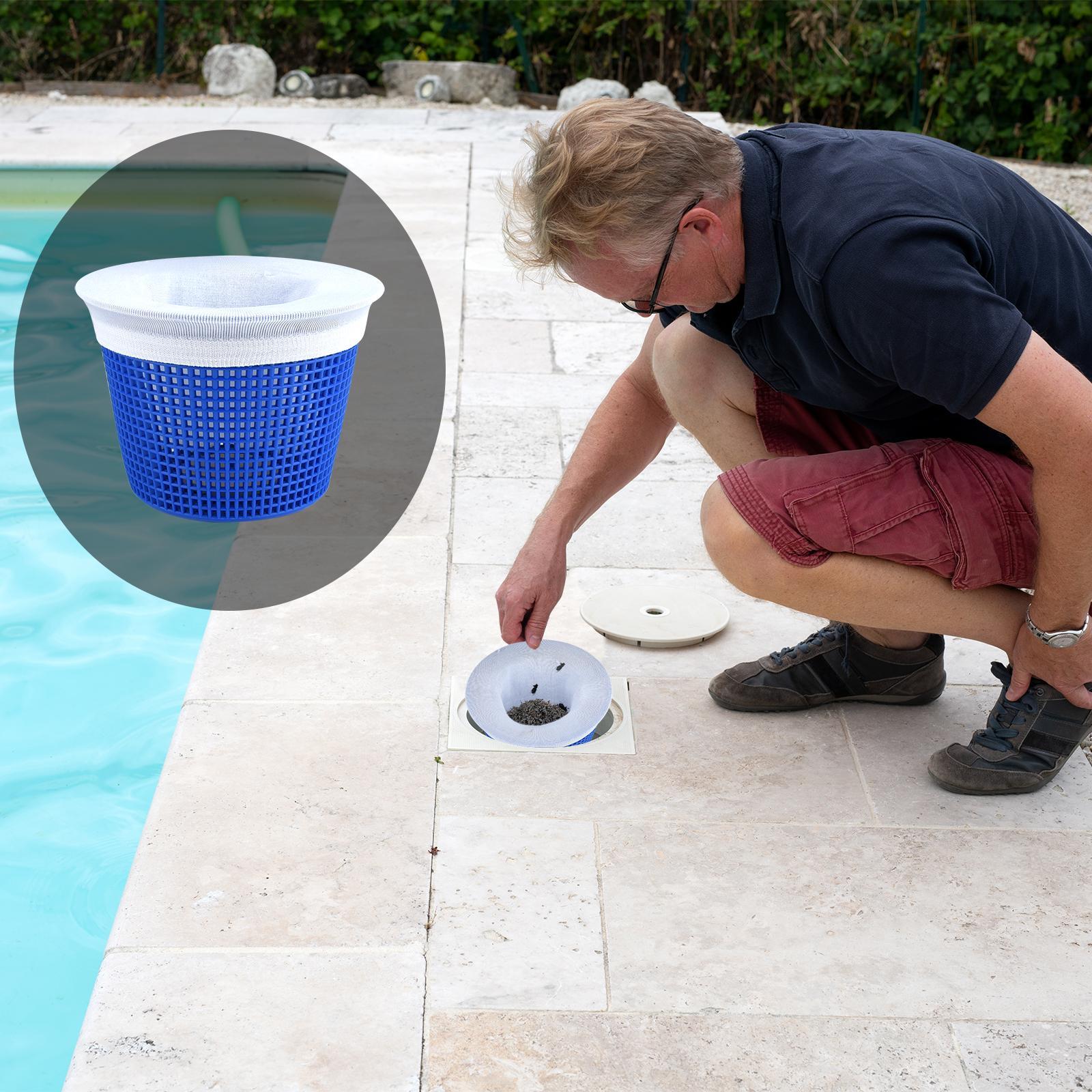 Pool Skimmer Socks Dual-Layer Mesh Technology for In-Ground & Above Ground Pools Effective Filtration Reusable Solution 13cm x 22cm, Pool Accessories, Nylon