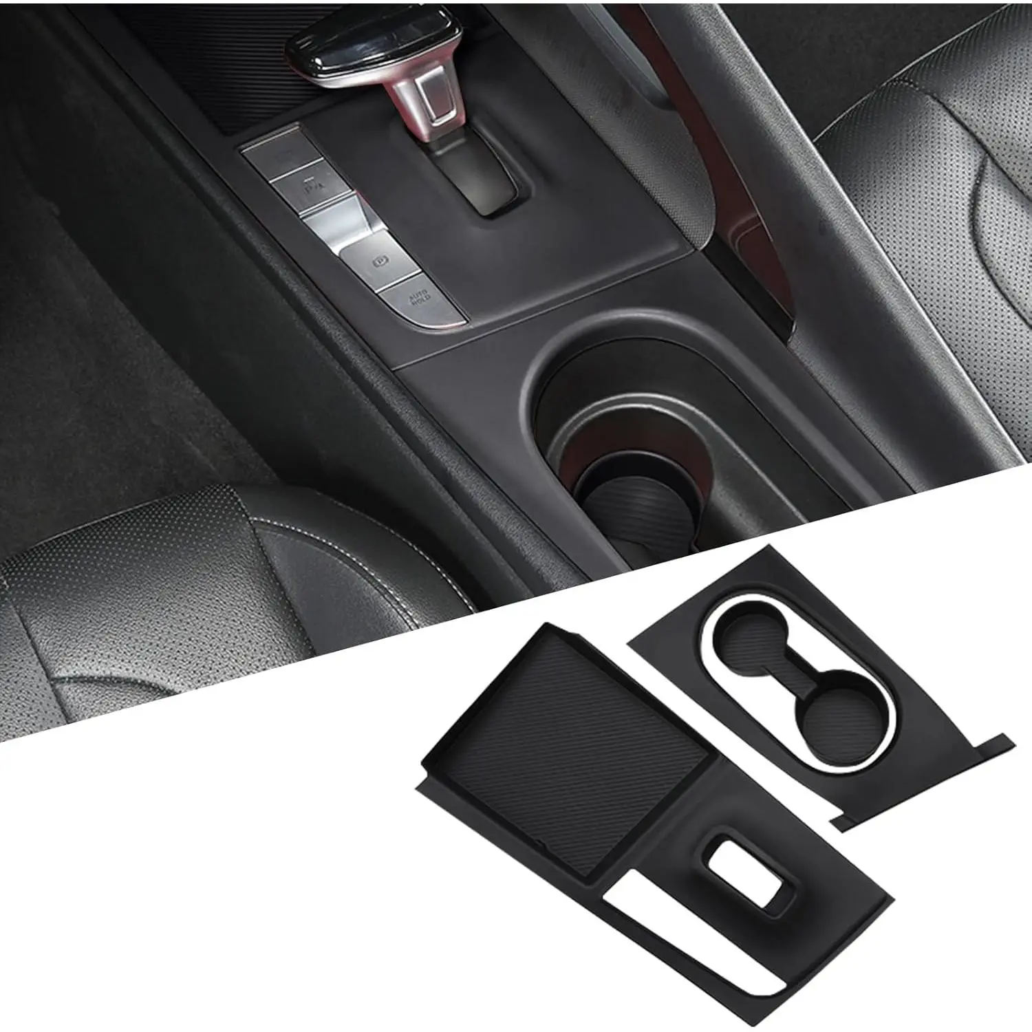 Car Interior Silicone Center Console Cover, Simple Easy-Install Protective Accessory for 2021-2025 Vehicles
