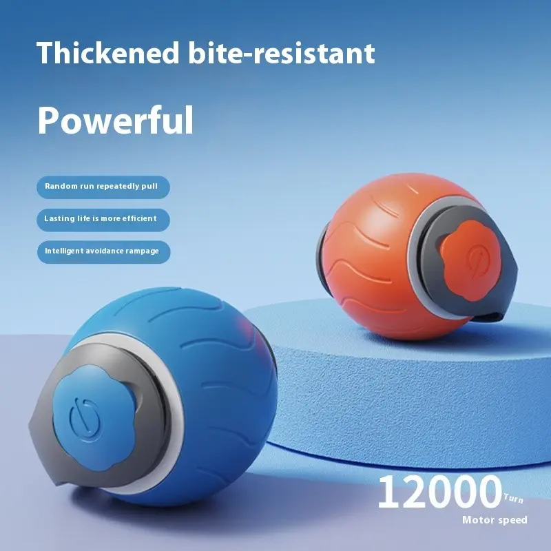 Smart Automatic Rolling Cat Toy Ball, USB Rechargeable Interactive Kitten Toy, Intelligent Pet Plaything for Cats, Fun & Engaging Design