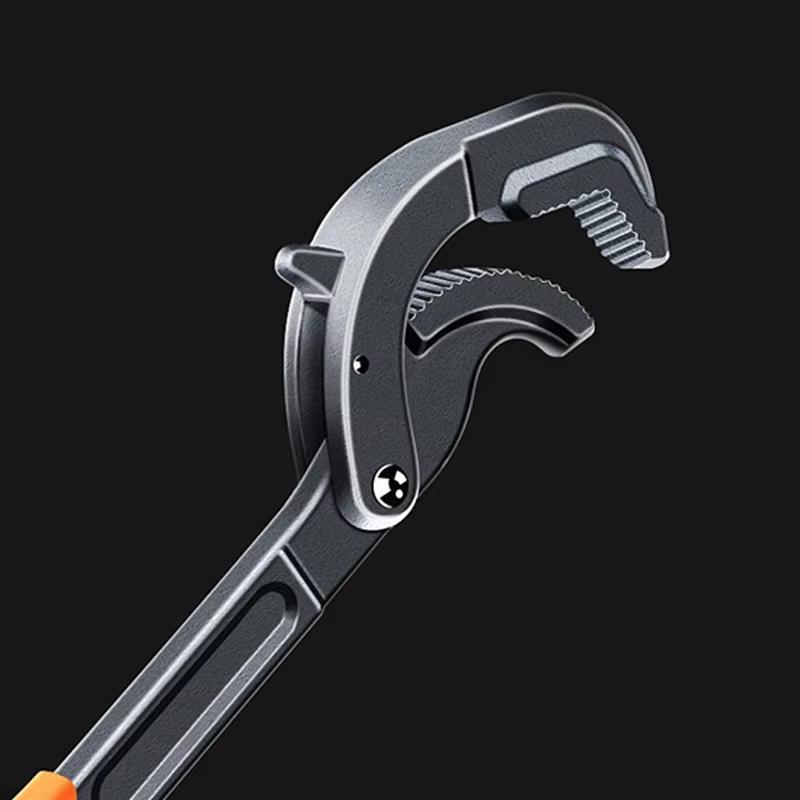 Multipurpose Pipe Wrench, 1 Count Universal Wrench, Multi-functional Open Wrench, Adjustable Ratchet Wrench, Manual Maintenance Tool