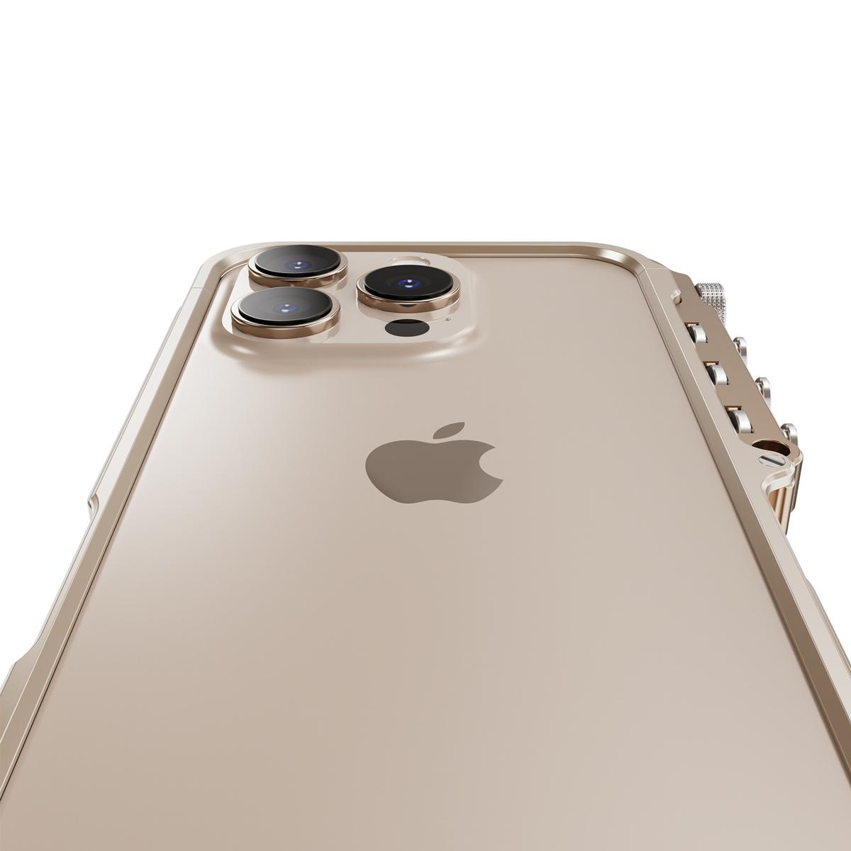 [Free !ship] Full Metal Bezel Bumper Case for iPhone 17 Pro Max16 Pro Max 17 Pro 16 Pro 16 15 14 13, Full-Frame Armor Aluminum Alloy Bumper No Back Cover, Punk armor style, Mechanical Screw Button Design, Minimalist Bare-Hand Feel Fit Lightweight