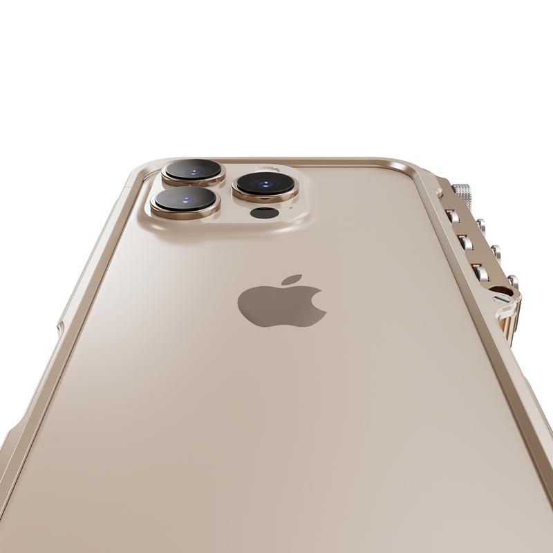 [Free !ship] Full Metal Bezel Bumper Case for iPhone 17 Pro Max16 Pro Max 17 Pro 16 Pro 16 15 14 13, Full-Frame Armor Aluminum Alloy Bumper No Back Cover, Punk armor style, Mechanical Screw Button Design, Minimalist Bare-Hand Feel Fit Lightweight