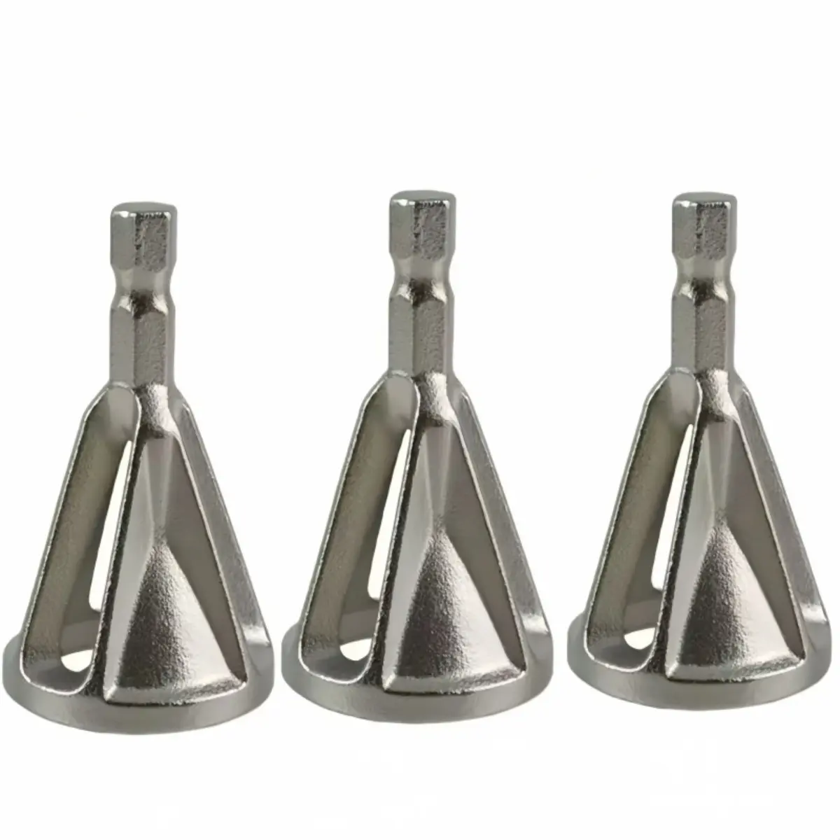 3PCS Deburring Chamfer Tool Set, Metal Edge Trimming and Countersink Cutters, Gold Silver Black Colors, Drill Compatible Deburring Tools for Metalworking, Grinding, Edge Repair, Machining, Workshop, DIY Projects and Professional Maintenance