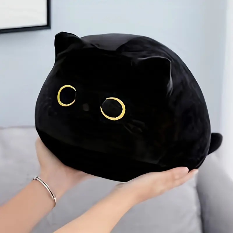 Cute Black Cat Soft Plush Toys Plush Black Cat Stuffed Animal Toy Lovely High Quality Gifts Christmas Gift Birthday Present Room Decoration
