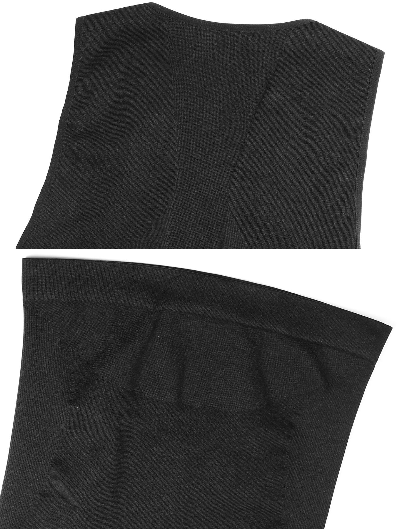 Men's Solid Seamless Shapewear Tank Top, Breathable Comfortable Shaper Vest, Tummy Control Shapewear for Men
