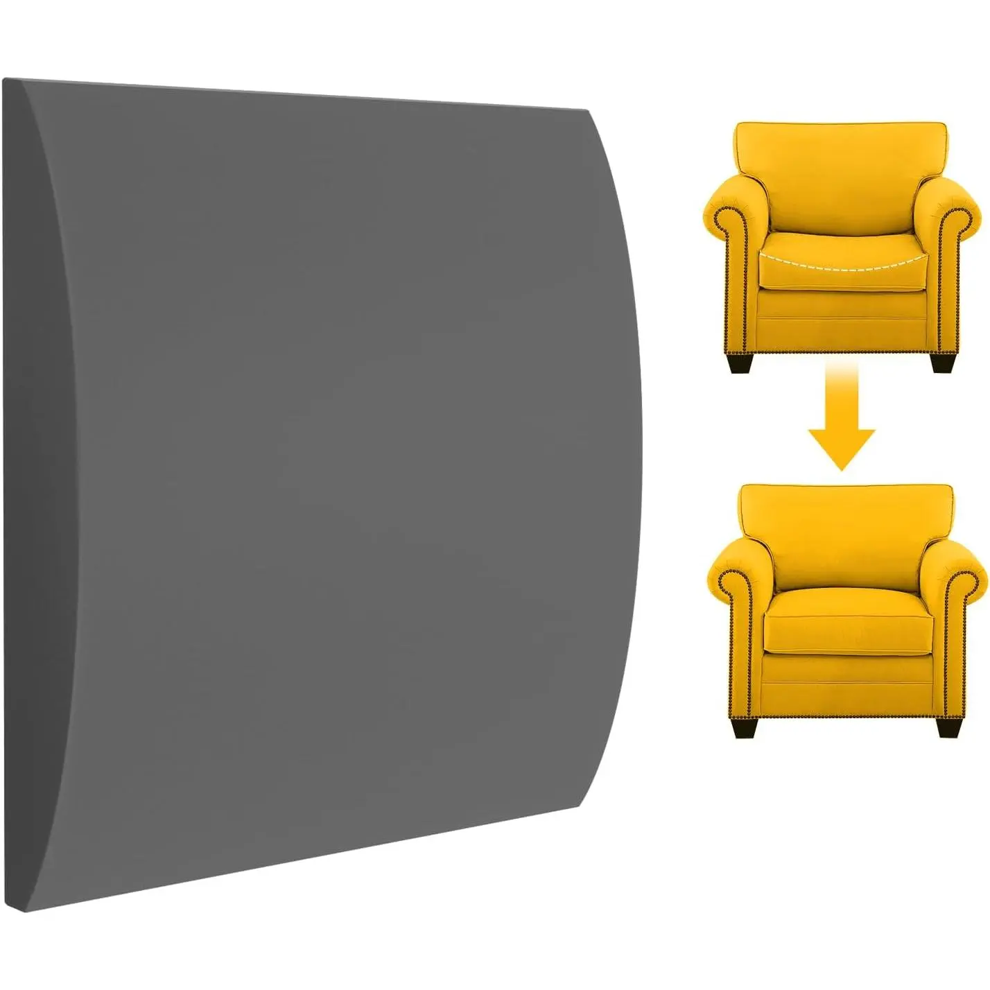 Couch Cushion for Sagging Seat, 20x20x2 inches| High-Density Foam Sofa, Cushion Sag Repair