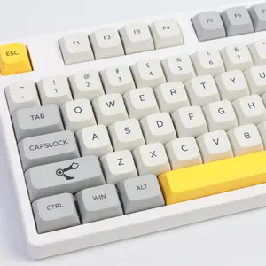 Just Keycaps Xda Height Round Ball Keycap, Pbt Material, Steam Punk Design, 134 Keys, Vintage Industrial Style