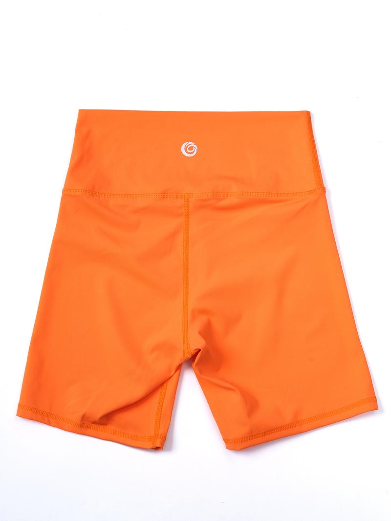 Two-piece Set Women's Solid Tracksuit Set, Casual Round Neck Tee & High Waist Biker Shorts for Workout Yoga Gym, Sportswear for Indoor Outdoor Wear, Minimalistic Outfit Fall Outfits, Workout Sets Women, Yoga Clothes Set, Sweatsuit Sets