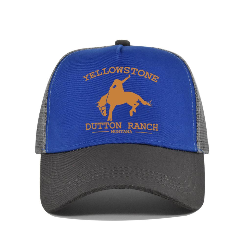 Best-selling Yellowstone baseball cap, screen-printed Yellowstone mesh cap, printed duckbill cap, unisex washable breathable sun hat