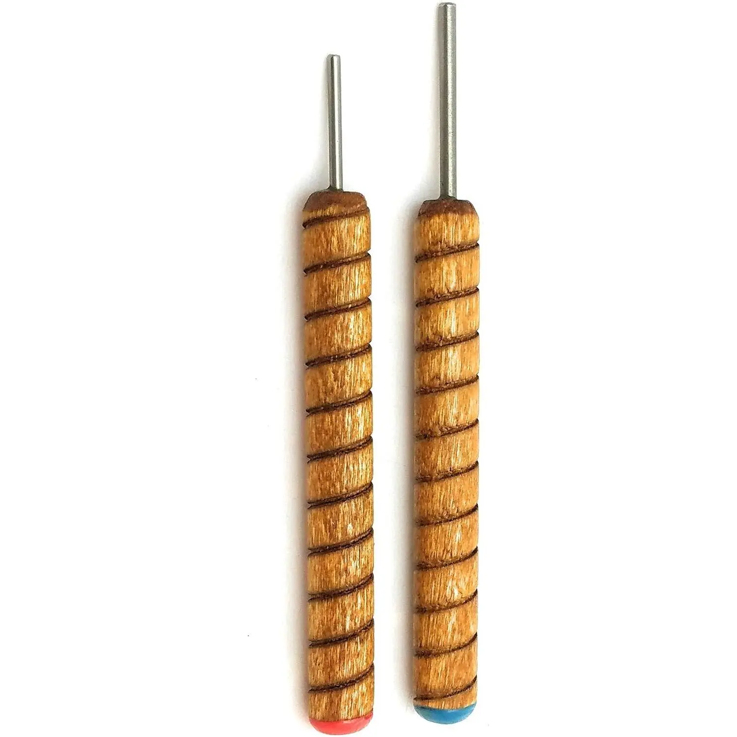 2 Pcs Slotted Metal Paper Bead Roller Quilling Tool Set, 1/8 Inch & 3/32 Inch Winding Pins for Handmade Paper Jewelry Making