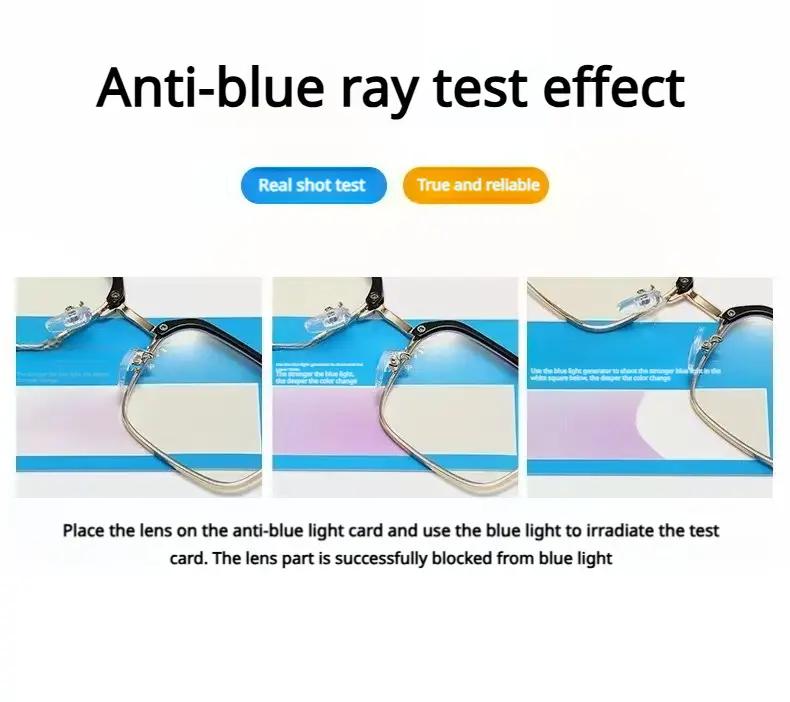 Auto Light Adaptive Smart Glasses 2 in 1 Blue Light Blocking UV Protection Color Changing Lenses Metal Frame Lightweight for Men Women