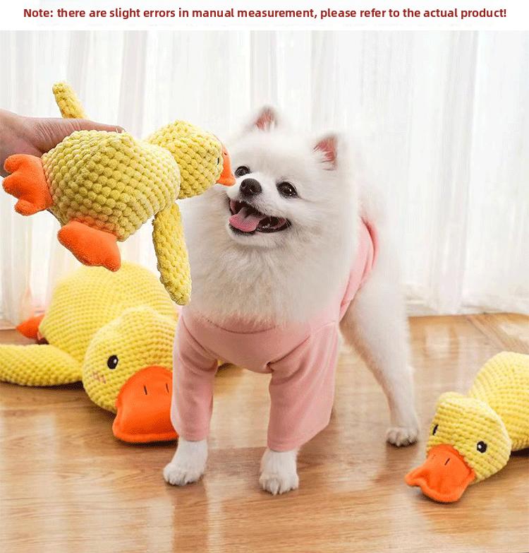 Cat dog toy self-hi boredom relief artifact plush bite can not be rotten sound charge sleeping duck pet products wholesale