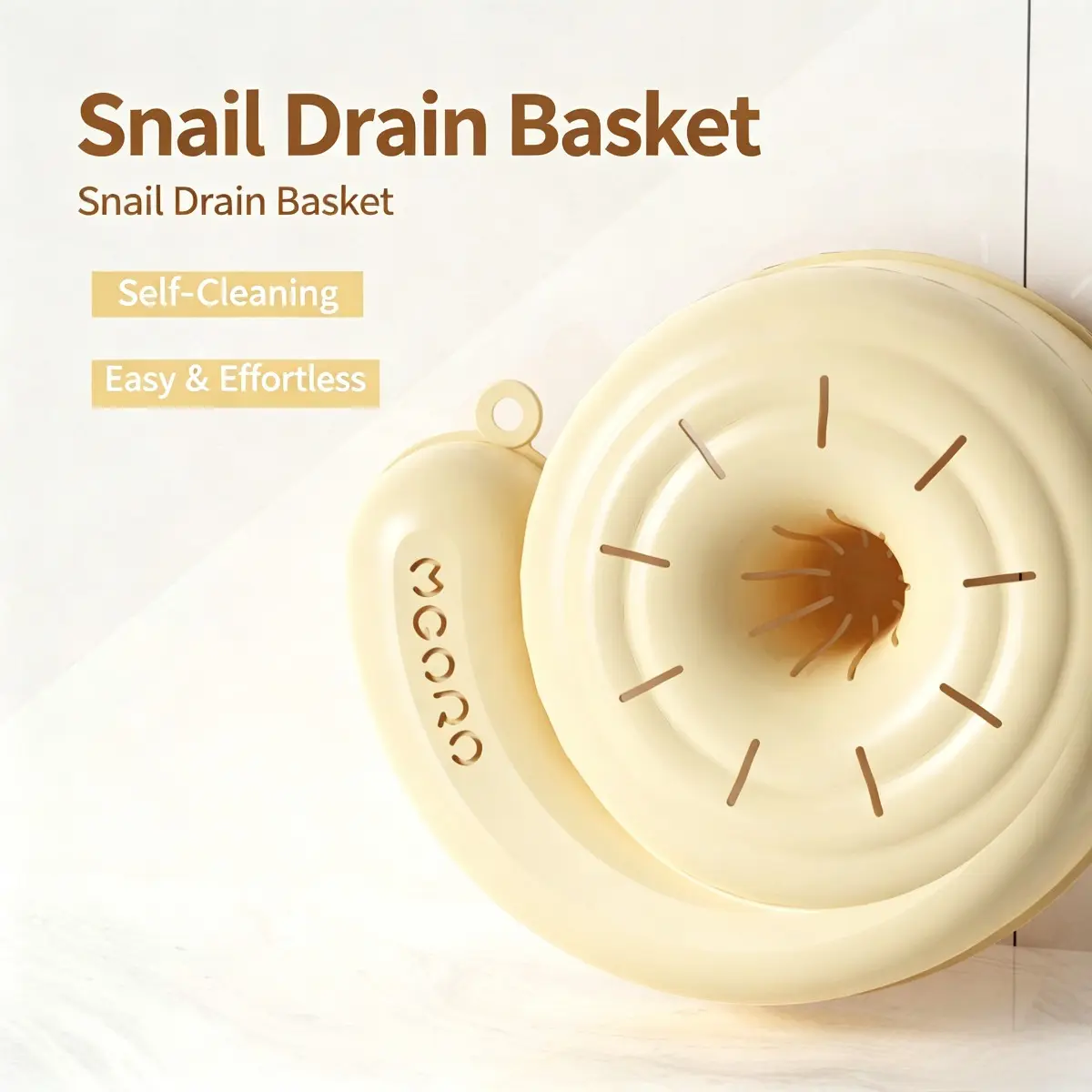 Snail Shape Self Cleaning Basket, Hands Free Vegetable Washing Bowl, Drain Basket Colander, Kitchen Food Prep Gadget