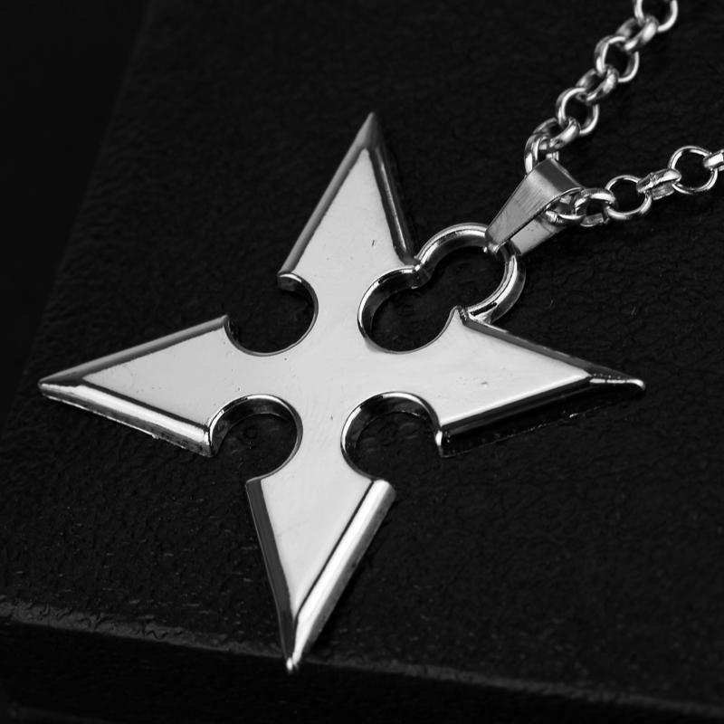 Kingdom Hearts Cosplay Metal Alloy Necklace Cartoon Movie Sora X Pendants Darts Rope Chain Men's Jewelry Accessories GiftsGift