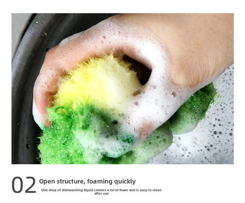 [3-Pack] Korean Imitation Bread Dish Towels, Polyester Dish Cloths, Non-Scratch Cleaning Cloths, Kitchen Rags