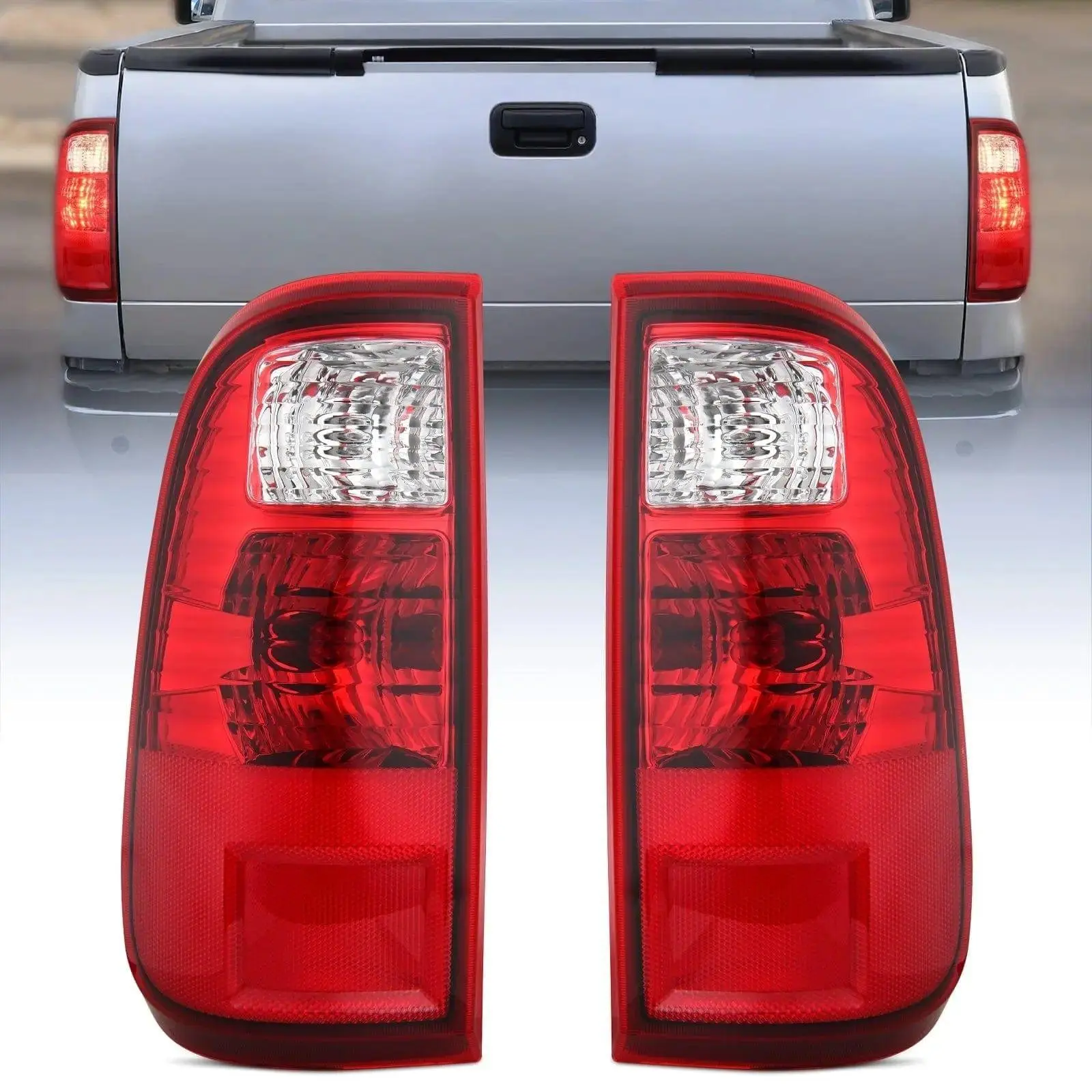 Nilight 1 Pair Advanced Taillight Assembly - OE-Style Rear Lamp Replacement for 2008-2016 Ford F250 F350 F450 Super Duty, Driver & Passenger Side, Corrosion-Resistant, Polycarbonate Lens, Strictly Tested, Boosts Nighttime Visibility, Advanced Taillights,