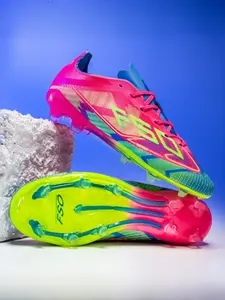 Men Women High-End Football Shoes, Anti-Slip Durable Outdoor Lawn Soccer Cleats, Super Grip Support, Fashionable Design, All Seasons