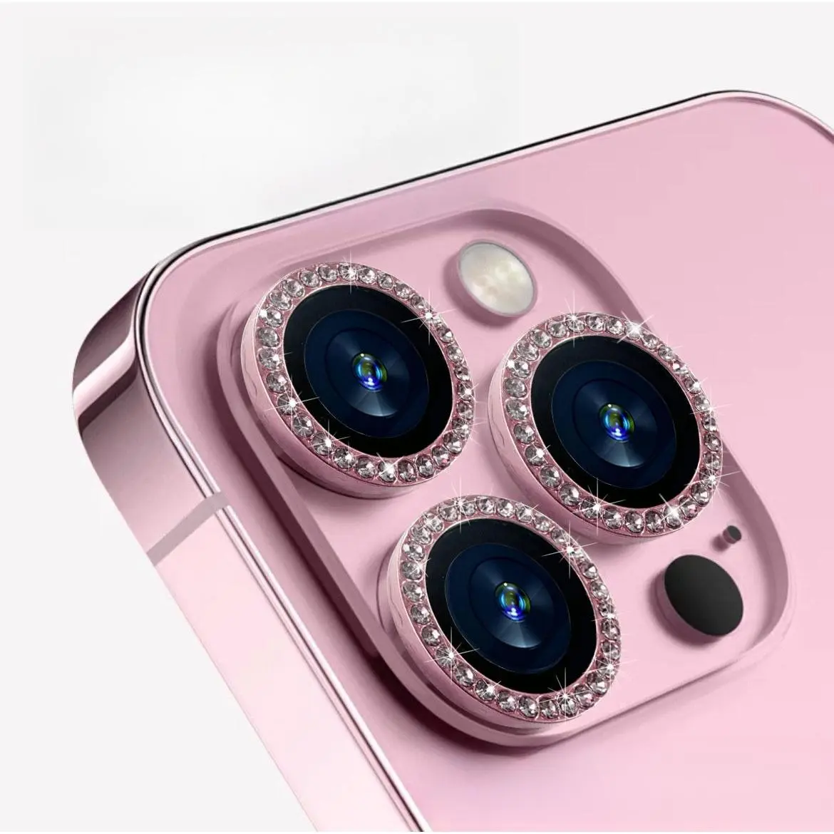 3pcs Flash Diamond Lens Film [Pink]