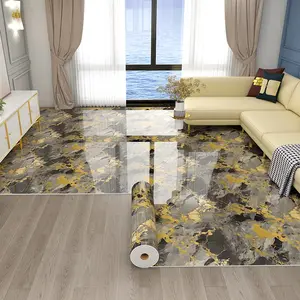 1 Roll, 15.75in*118.11in Extra Thick Marble Floor Panels, Peel and apply vinyl floor panels, Easy to Care and Maintain, Suitable for floor and wall renovation and transformation in bedroom, living room, bathroom.