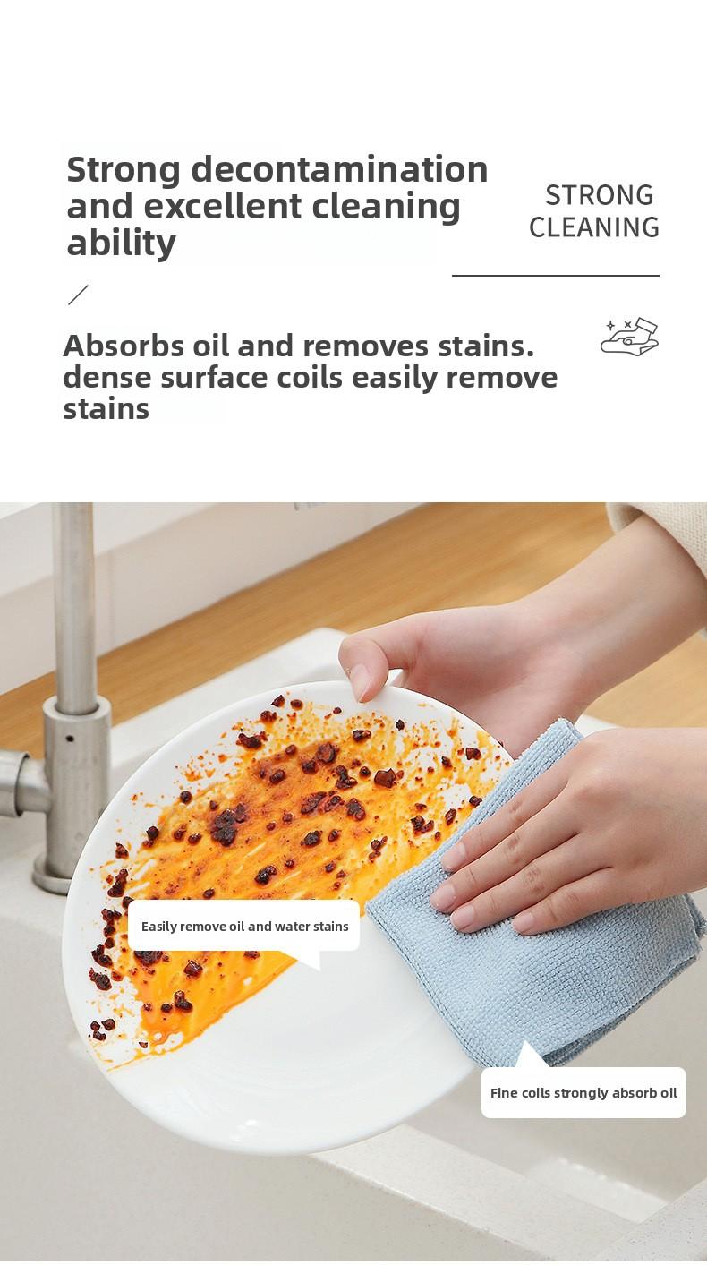 Disposable extractable rag kitchen microfiber towel