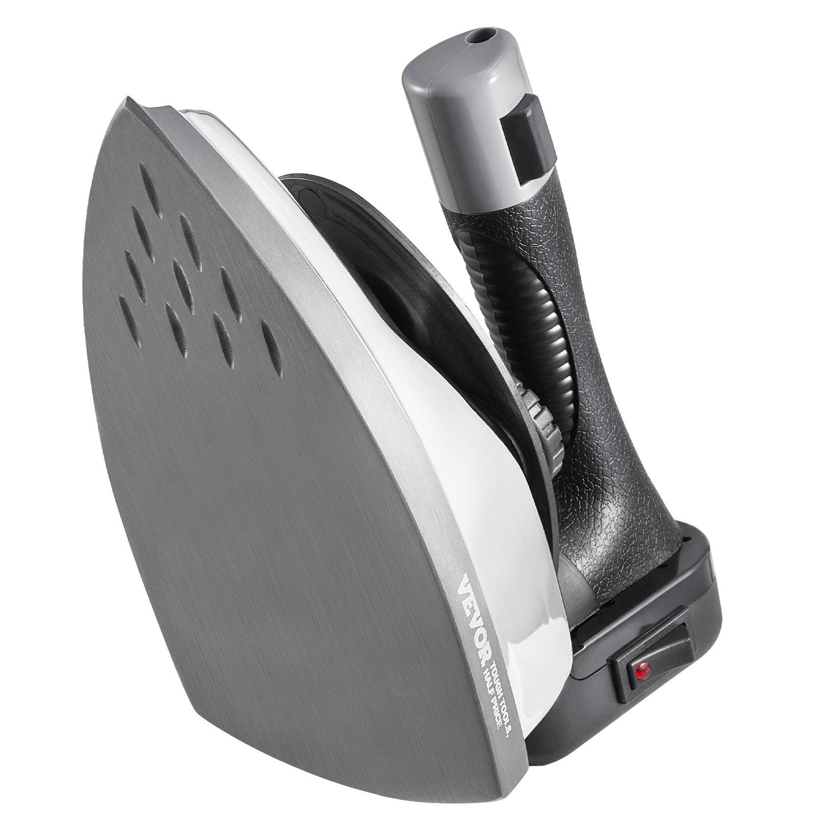 VEVOR Gravity Feed Steam Iron, 1000W Gravity Feed Iron with 3.5 L Large Capacity Tank, Demineralizer Cartridges, Non-Stick Ironing Shoe, 5 Temperature Settings, Industrial Electric Steam for Ironing