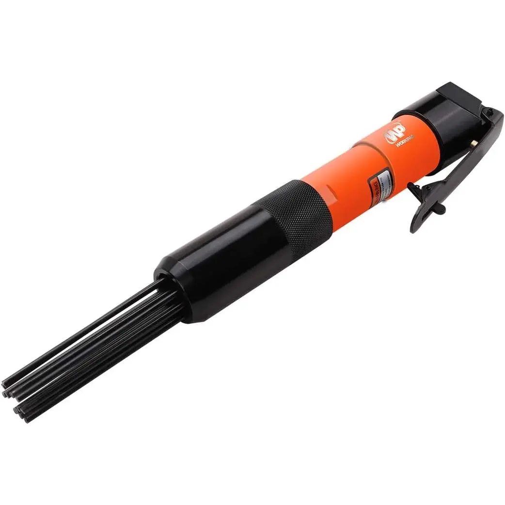 WORKPAD Pneumatic 12-Needle Compact Needle Scaler for Surface Prep, Weld Seams Cleaning