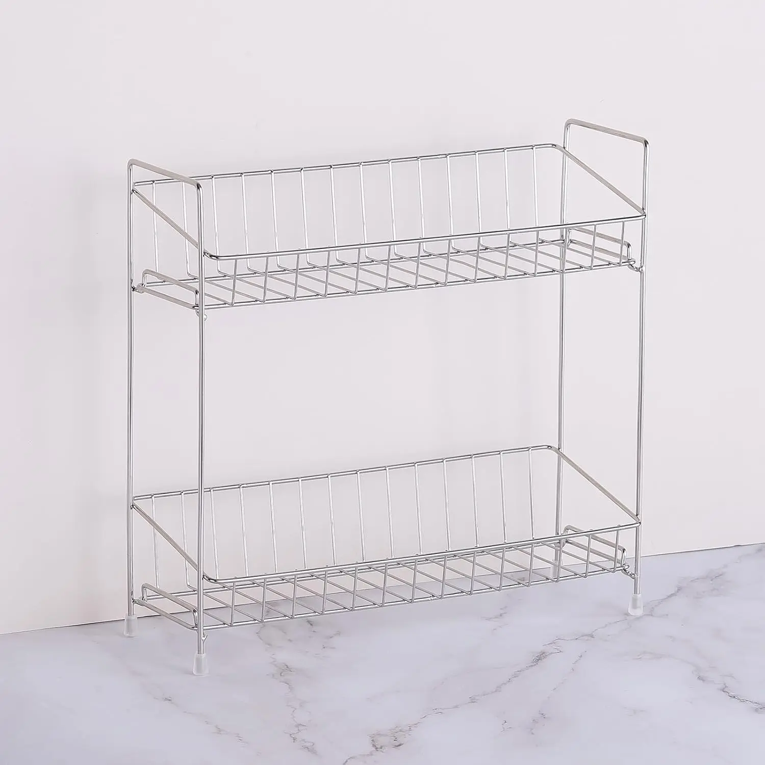 2-Tier  Rack Organizer, 304 Stainless Steel Kitchen Counter Shelf