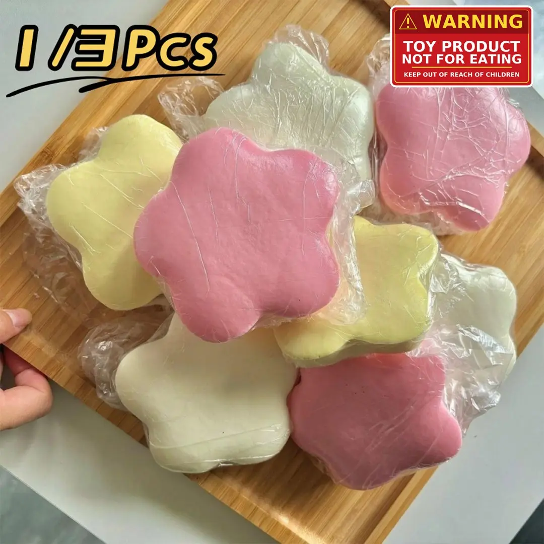 Stress Relief Toy Set, 1/3 Counts Slow-Rebound Star-Shaped Decompression Squeeze Toys, Realistic Cake Bread Design, Kawaii Squishies Aromatherapy Gift for Anxiety Relief, Stress Relief Gadgets