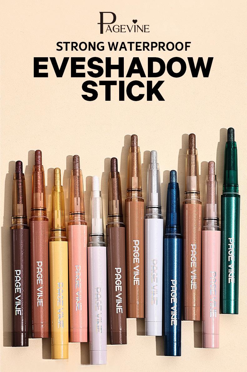 PAGE VINE Highlighter Eyeshadow Stick Amazon TK Under-Eye Shadow Pen 12-Color Eyeshadow High-End Eyeshadow