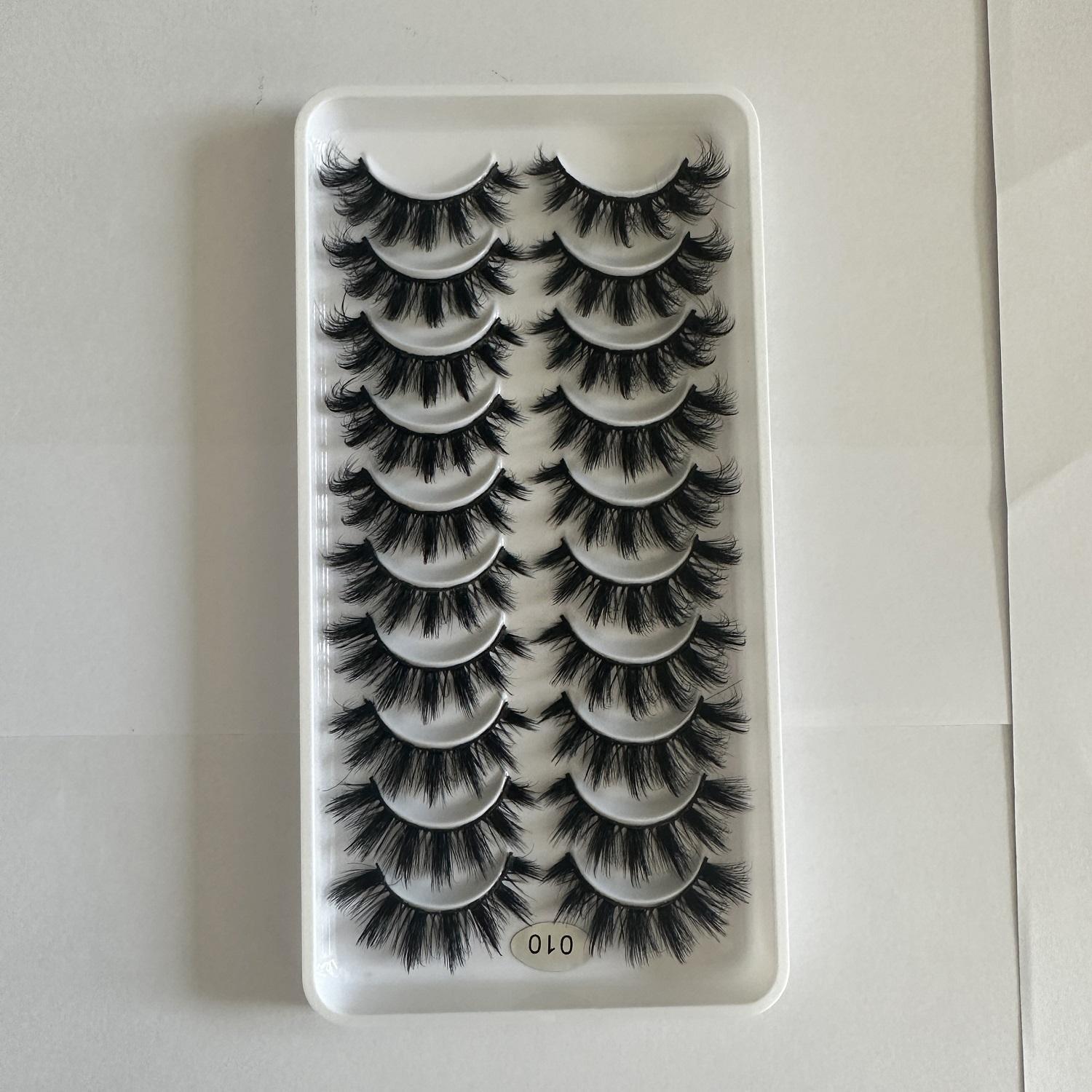 Voluminous False Eyelashes, Volume False Lashes, Fluffy Eyelash Clusters, Curly & Thick Faux Cluster Lashes for Eyelash Extensions, Eye Makeup Product for Women, DIY Eyelash Extension Cosmetic Gift, False Eyelash Set