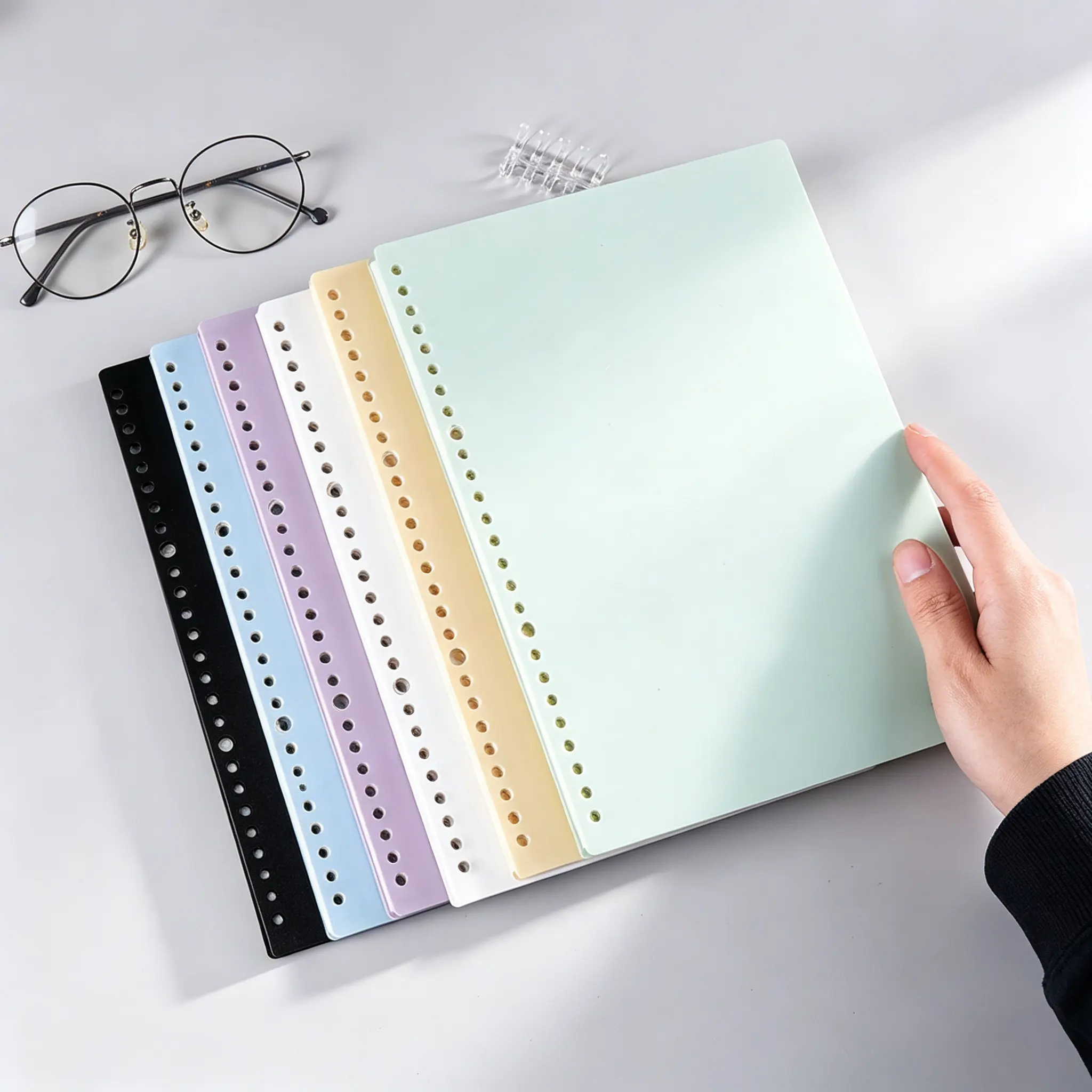 Morandi Color Waterproof Binder Cover, High Aesthetic Creative Detachable Book Case, Matte Finish Ringless Binding Cover