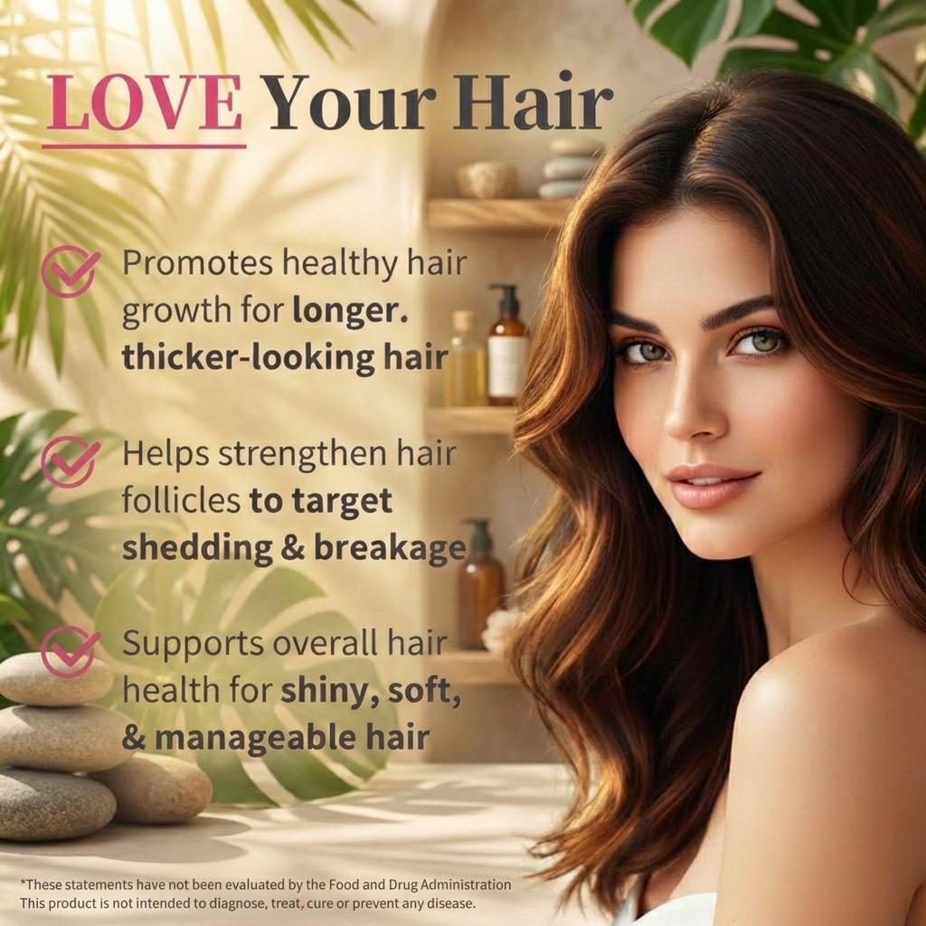 HiPlus 2-pack Women's Hair Gummies with Collagen Biotin Zinc Vitamin C & Iron Supports Hair Strength and Volume for Thinning Hair Vegan Healthcare Daily Wellness Pineapple Flavor