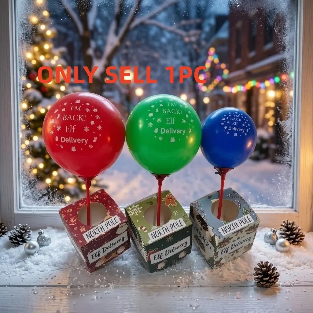 Elf Arrive Box Prop, Christmas Elf Arrival Box Props, North Pole Elf Delivery, Christmas Elf Home Decoration Props, Festive Holiday Decorations