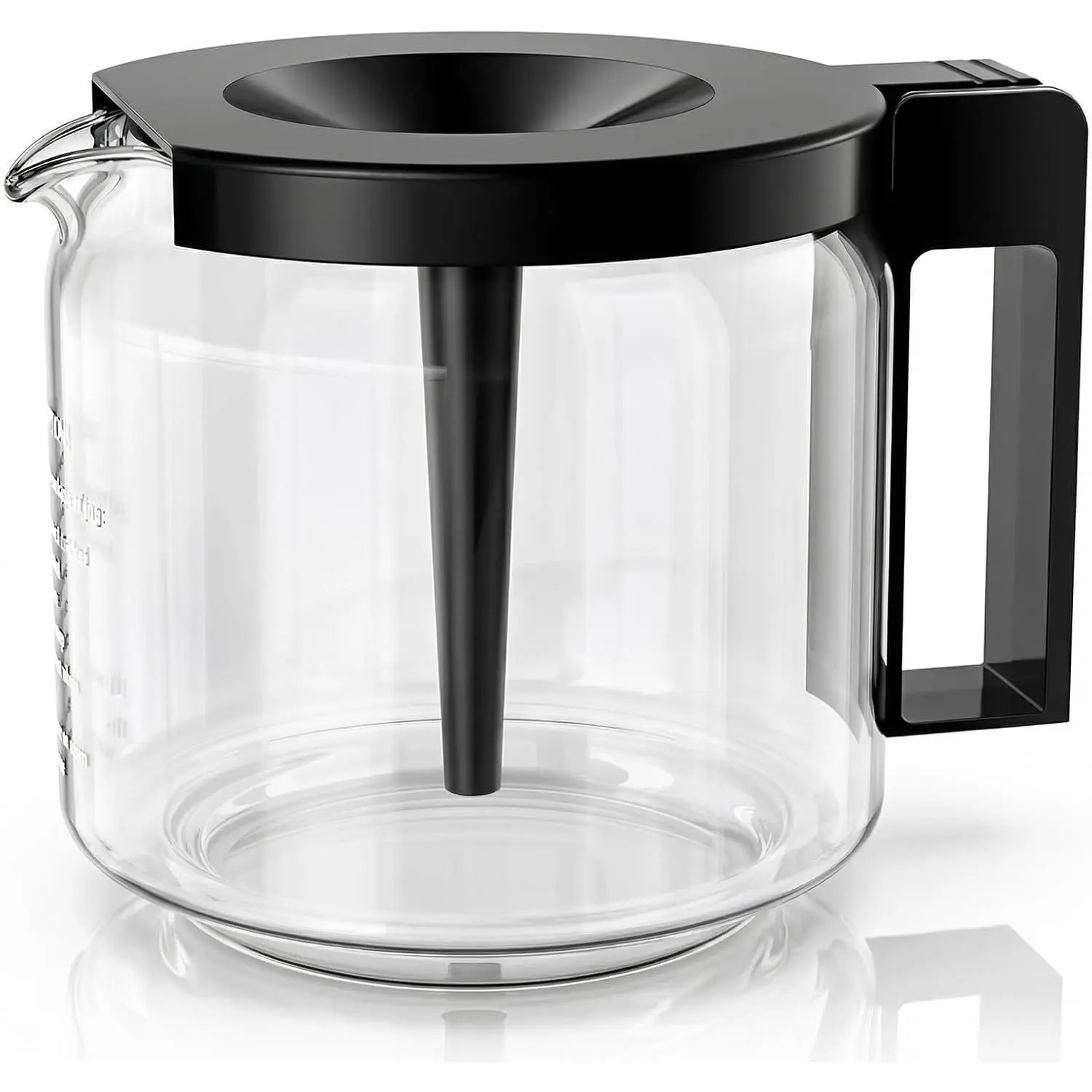 10-Cup Coffee Pot for 89830 1.25L Coffee Maker, Glass Carafe Replacement for KBG, KBGV & CDG KBG Brewers, Coffee Pot Replacement with Sturdy Glass, BPA Free
