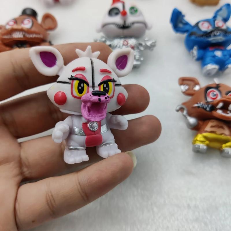 8 Pcs/Set Game Five Nights At Action Figure Toy PVC Midnight Toy Bear Chica High Quality Model Dolls Kids 6.5 Cm