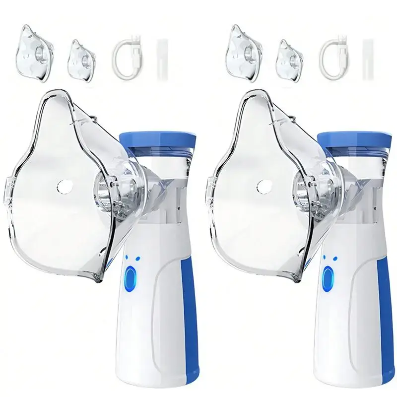 Portable handheld nebulizer, mesh separator with accessories, home handheld electric nebulizer (with USB Power Cord) gift box ideal