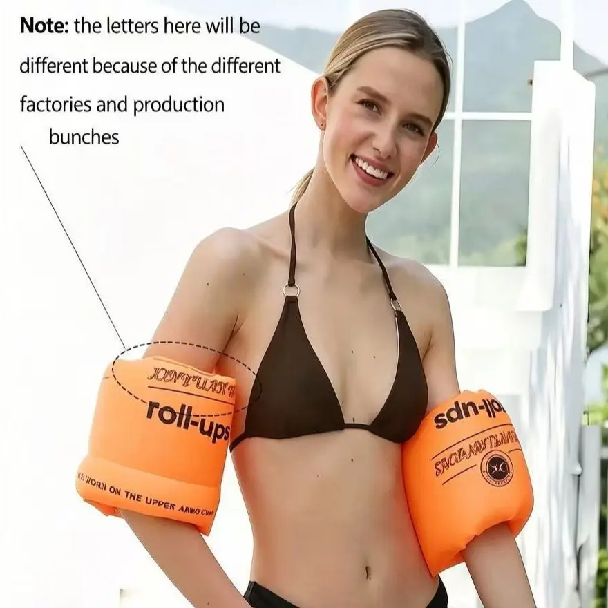 Adult Arm Float Tube, Inflatable Swimming Arm Float, Rollable Arm Float with Pump, Pool Water Sports Party, Safe Arm Float, Summer Holiday Essential