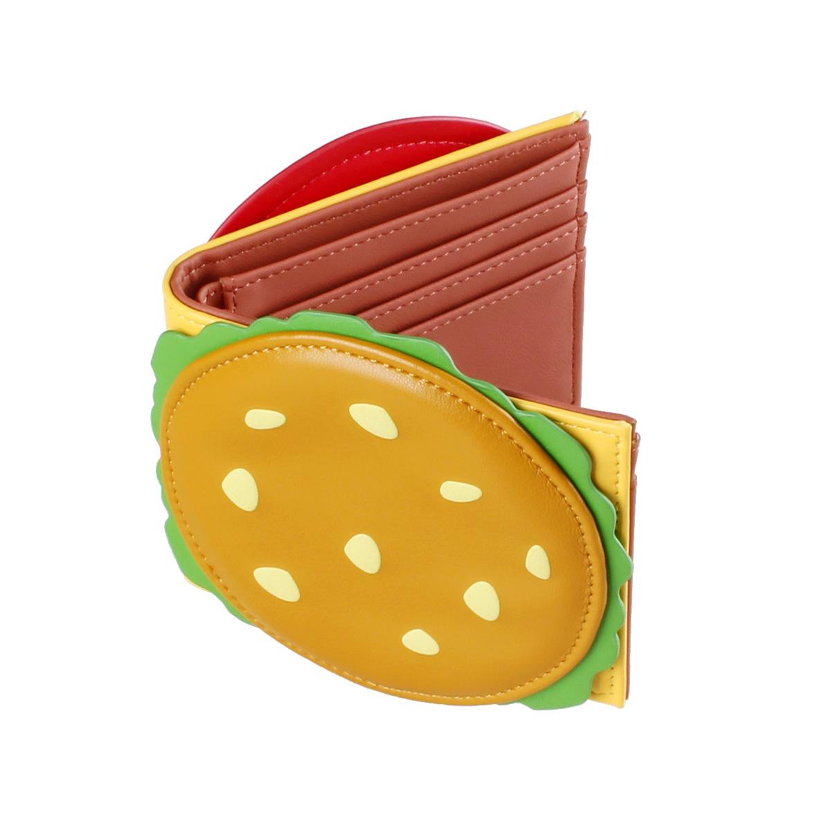 Burger shaped cute women's wallet, designer men's ID card holder