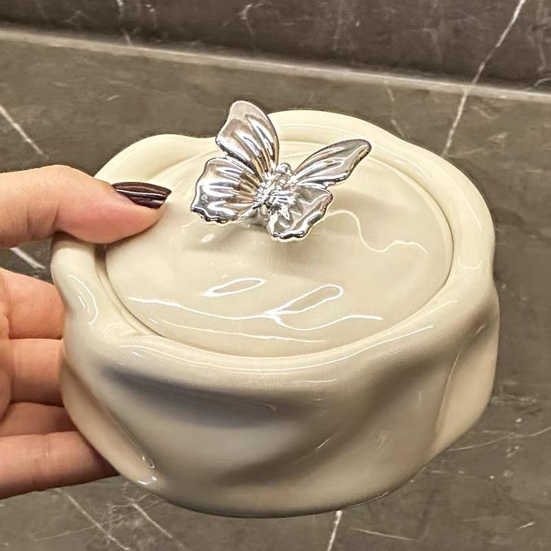 Ceramic Ashtray for Home Decoration Living Room Tabletop Storage Organizer Jewelry Display Light Luxury  Creative Ash Tray